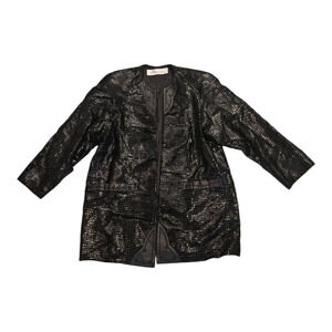 Mauscha Medium Black Long Sleeve Open Jacket